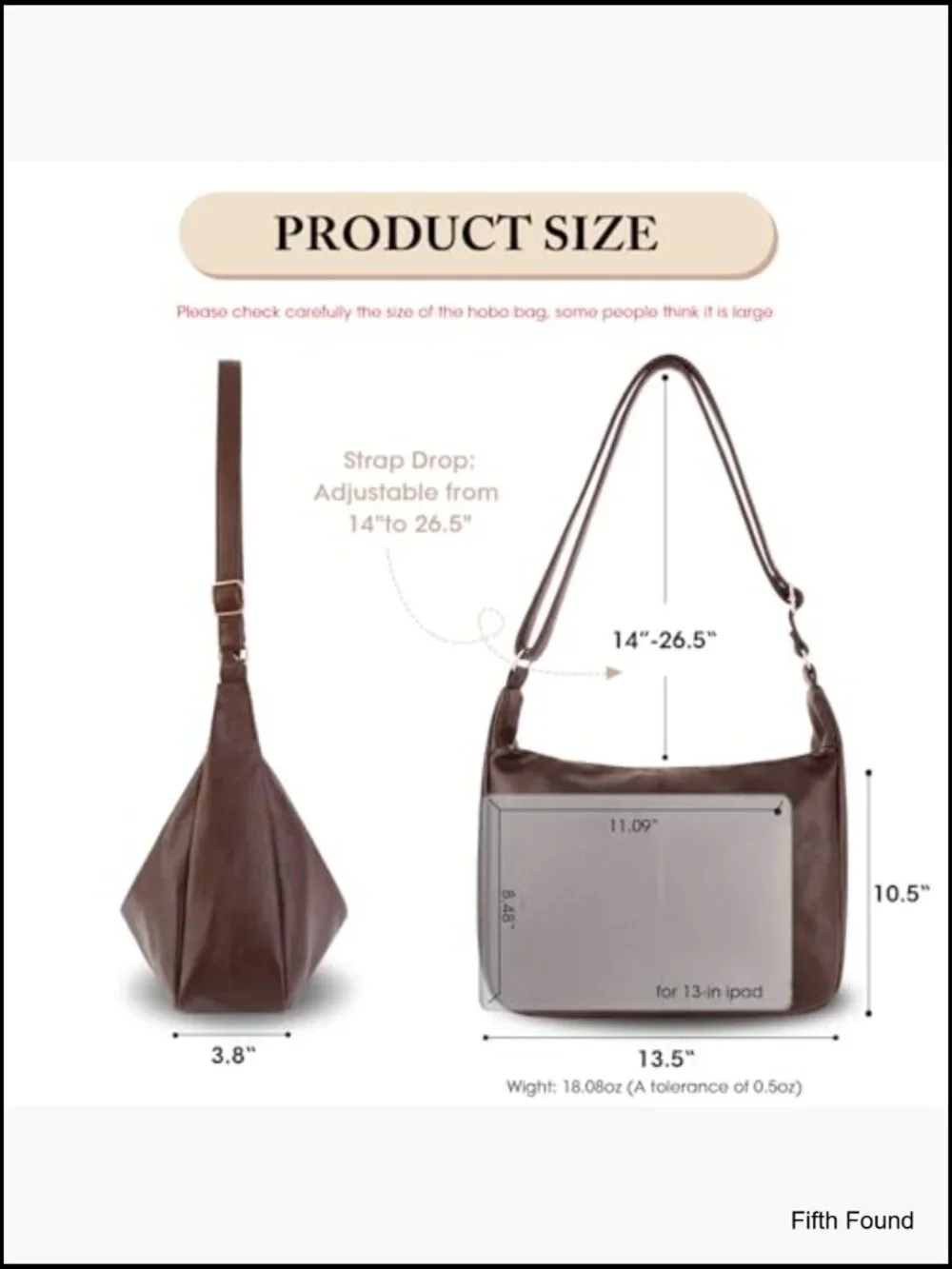 Slouchy Hobo Shoulder Crossbody Bag Soft Vegan Leather Women Purse